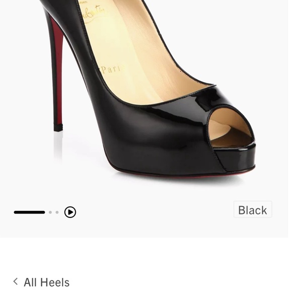 Christian Louboutin
Very Privé 120 Peep-Toe Patent Leather Pumps Size 7 - Picture 16 of 16
